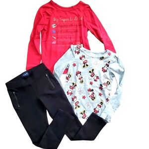 Mix & Match 2 Long Sleeve Shirts with Black Pants Set-‎ Disney and Epic Threads
